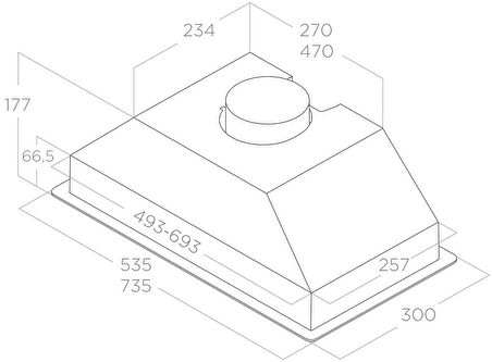 Elica PRF0142716 ERA C WH/A/52 Ankastre Aspiratör