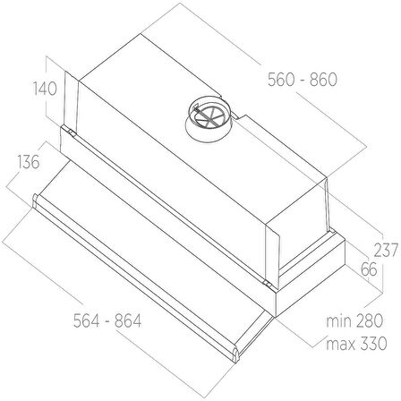 Elica PRF0181902 CIAK 2.0 S GR/A/60 Ankastre Aspiratör
