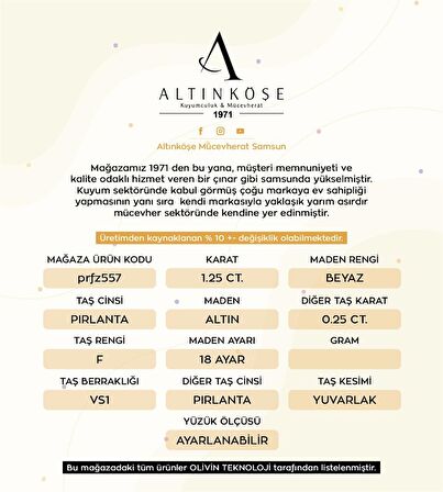 1.25 Ct. Pırlanta Yüzük