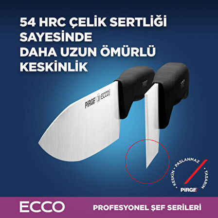 Pirge 38159 Ecco Şef Bıçağı 16 cm - Siyah