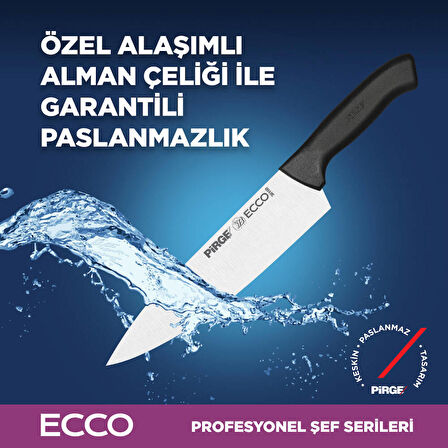 Pirge 38159 Ecco Şef Bıçağı 16 cm - Siyah