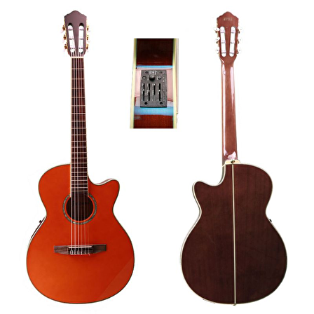 Pro Guitar   Elektro Klasik Gitar (Taşıma Çantası Hediyeli)