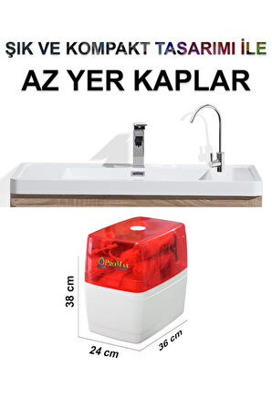 15 AŞAMALI MİNERAL & ALKALİ VONTRON MEMBRAN NSF ANTİBAKTERİYEL ÇELİK TANKLI SU ARITMA CİHAZI