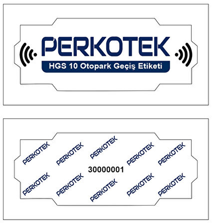 100 Adet HGS Etiketi