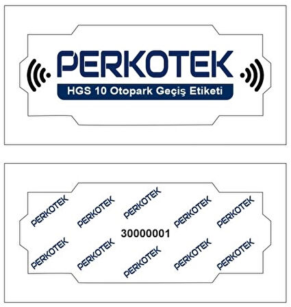 100 Adet HGS Etiketi