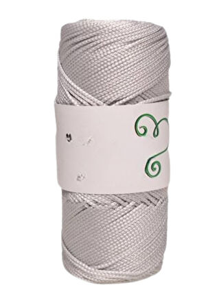Makrome İpi 3mm Polyester Gri