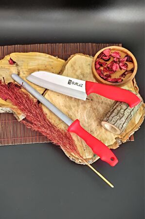 Sürmene SürLaz Nakiri Şef Bıçağı, Deluxe Yassı Bileme Masatı