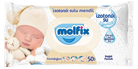 Molfix Yenidoğan Alkolsüz-Parfümsüz 24 x 50 Yaprak 24 Paket Islak Mendil