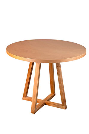 Piramid Natural Ahşap Yemek Masası 90x90