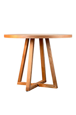 Piramid Natural Ahşap Yemek Masası 90x90