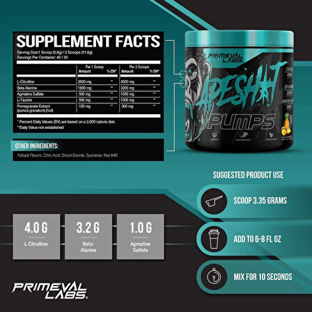 Primeval Labs Ape Sh*t Pumps Preworkout - 40 servis