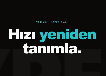 Porima Hyper PLA+ 3D Yazıcı Filament 1.75 mm 1 kg Yeşil