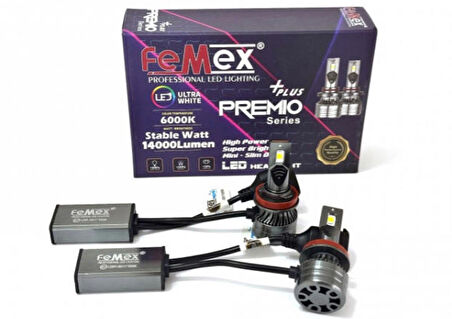 Premio Plus H11 Şimşek Etkili Led Xenon 14000 Lumen