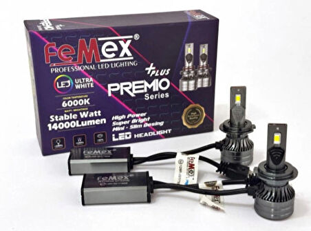 Premio Plus H7 Şimşek Etkili Led Xenon 14000 Lumen