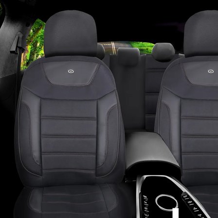 Hyundai İ30 Araçlara Uyumlu Oto Koltuk Kılıfı Seti - Primier Serisi - Siyah
