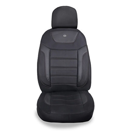Kia Rio Araçlara Uyumlu Oto Koltuk Kılıfı Seti - Primier Serisi - Siyah
