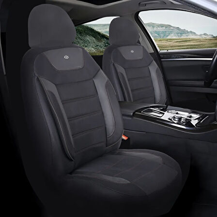 Seat Toledo Araçlara Uyumlu Oto Koltuk Kılıfı Seti - Primier Serisi - Siyah
