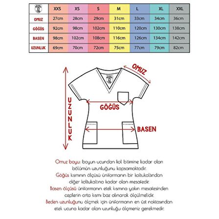 Dr Greys Terikoton Doktor Hemşire Forması Medikal Forma Cerrahi Takım Lacivert