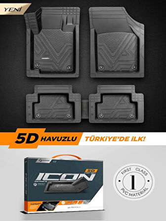 Renault Avantime  UYUMLU 5-D OTO PASPAS ( ICON SİYAH )