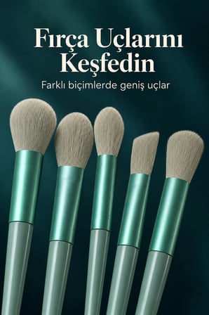 Profesyonel Kullanıma Uygun 13 Parça Makyaj Fırçası Takımı Fiber Kıllı