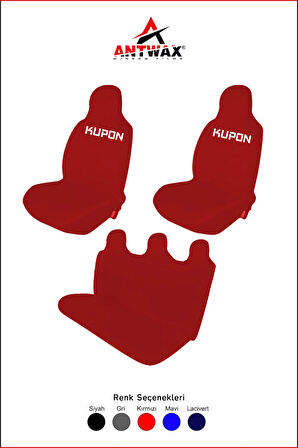 KUPON Yazılı PRO Oto Koltuk Kılıfı Penye Universal