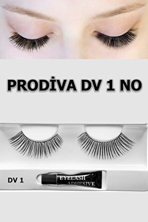 Prodiva  Dv 1 Model Bütün Takma Kirpik 10 Lu Paket