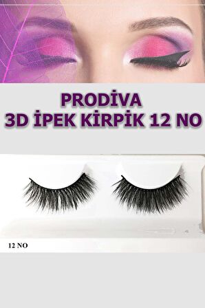 Prodiva Marka 10’lu 3d İpek Kirpik 12 No