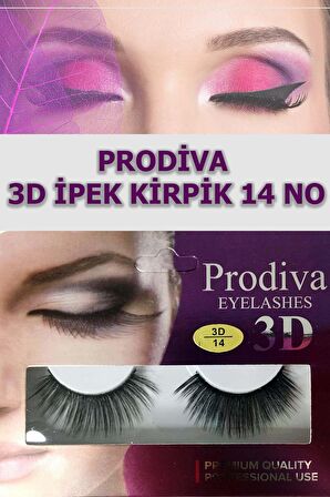 Prodiva Marka 10’lu 3d İpek Kirpik 14 No