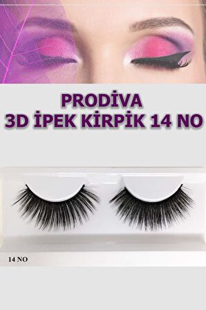 Prodiva Marka 10’lu 3d İpek Kirpik 14 No