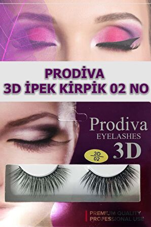 Prodiva Marka 10’lu 3d İpek Kirpik 2 No