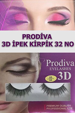 Prodiva Marka 10’lu 3d İpek Kirpik 32 No