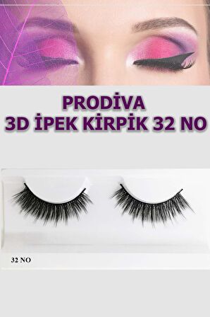 Prodiva Marka 10’lu 3d İpek Kirpik 32 No