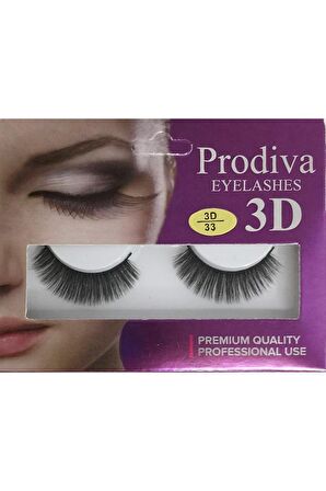 Prodiva 10'lu 3D İpek Takma Kirpik