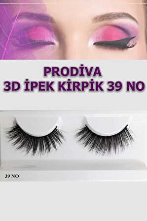 Prodiva Marka 10’lu 3d İpek Kirpik 39 No