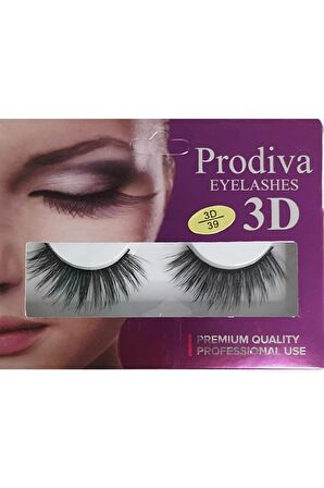 Prodiva Marka 10’lu 3d İpek Kirpik 39 No