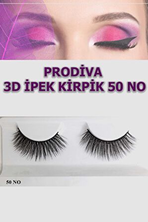 Prodiva Marka 10’lu 3d İpek Kirpik 50 No