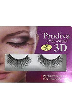 Prodiva Marka 10’lu 3d İpek Kirpik 50 No