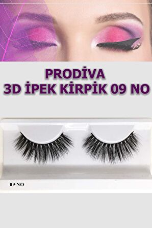 Prodiva Marka 10’lu 3d İpek Kirpik 9 No