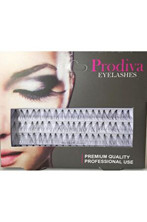 Prodiva Marka 7 Ply 80 Adet Tekli Düğümsüz Takma Kirpik - Medium