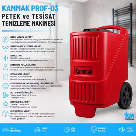 Kammak Prof-03 Petek Temizleme Makinesi