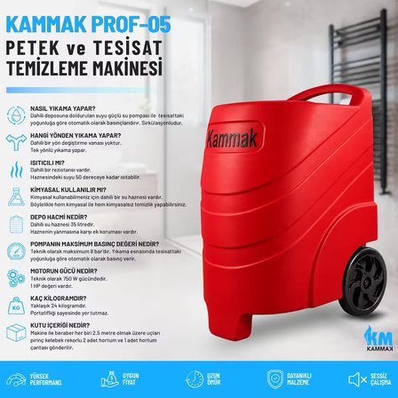 Kammak Prof-05 Petek Temizleme Makinesi