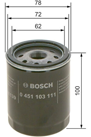 Yağ Filtresi 0451103111 FİAT STILO,FİAT STRADA,FİAT TALENTO,FİAT TEMPRA, FİAT TİPO,FİAT UNO