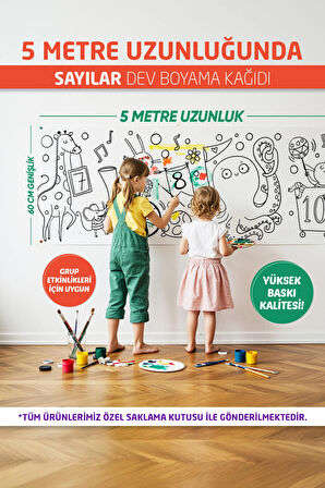 Sayılar Boyama Kağıdı