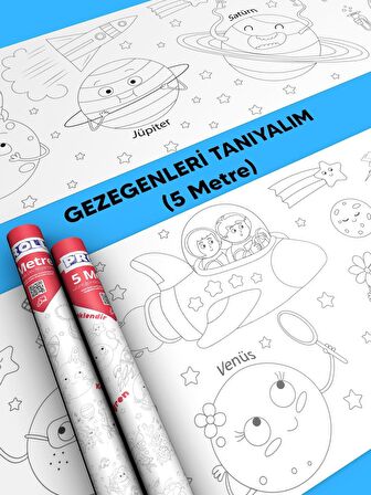 Gezegenler Boyama Kağıdı