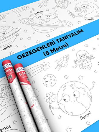 Gezegenler Boyama Kağıdı