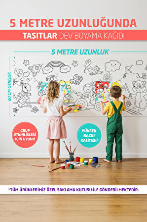 Taşıtlar Boyama Kağıdı