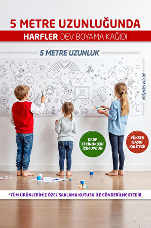 Harfler Boyama Kağıdı