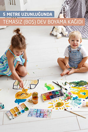 Uzun Boş Boyama Kağıdı (5 METRE)