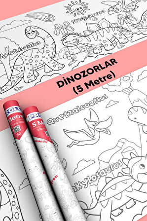 Dinozor Boyama Kağıdı