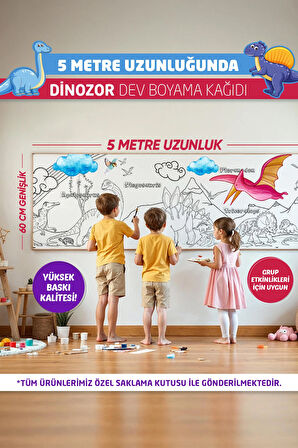 Dinozor Boyama Kağıdı